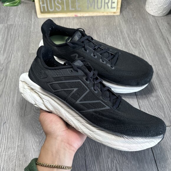 New Balance 1080 V13 Men’s Size 12.5 D Med Running Shoes M1080B13 black/white main image 6